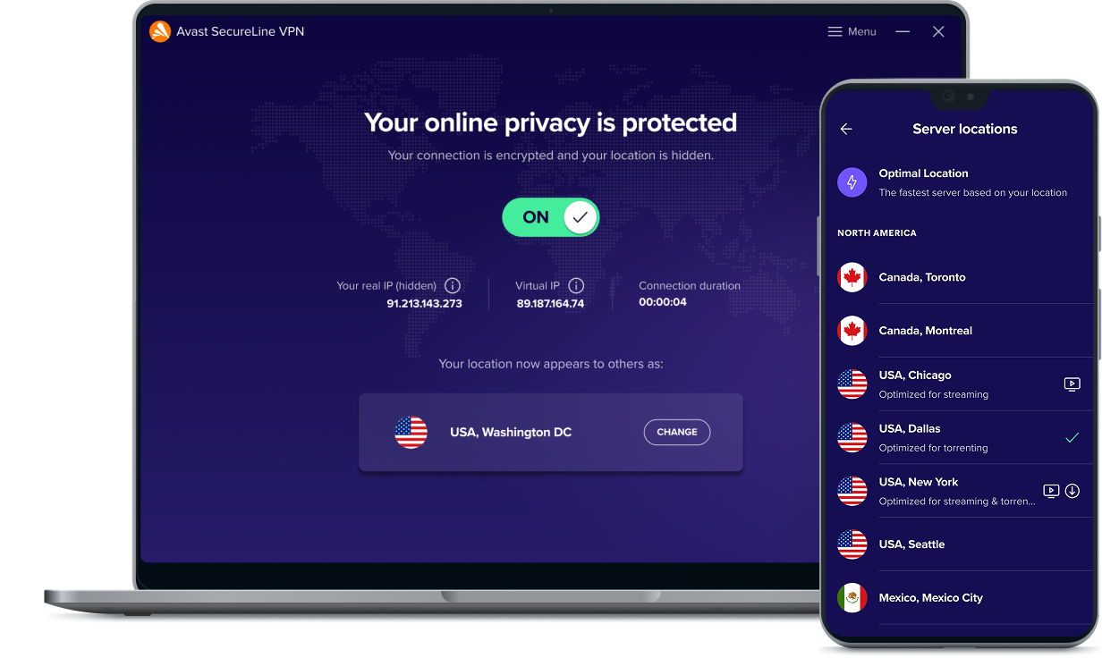 Avast secureline VPN - PC and mobile